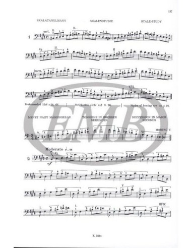 MONTAG L.-Method 2º for Double Bass