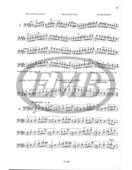 MONTAG L.-Method 2º pour contrebasse