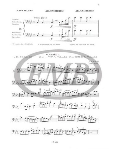 MONTAG L.-Method 3º B for Double Bass