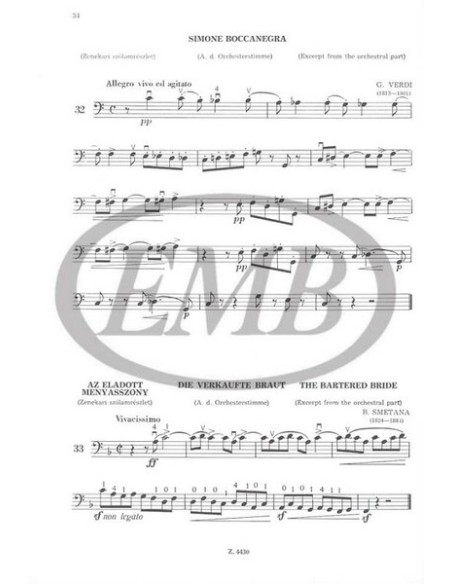 MONTAG L.-Method 3º B for Double Bass