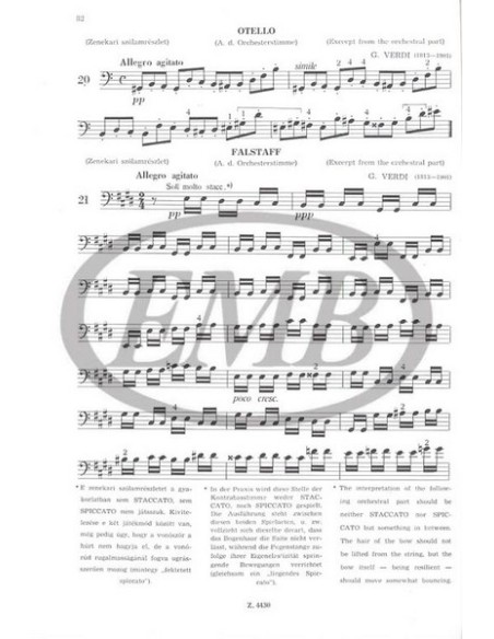 MONTAG L.-Method 3º B for Double Bass