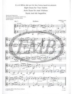 REMENYI A.-Duetti (8) per 2 Violini 2