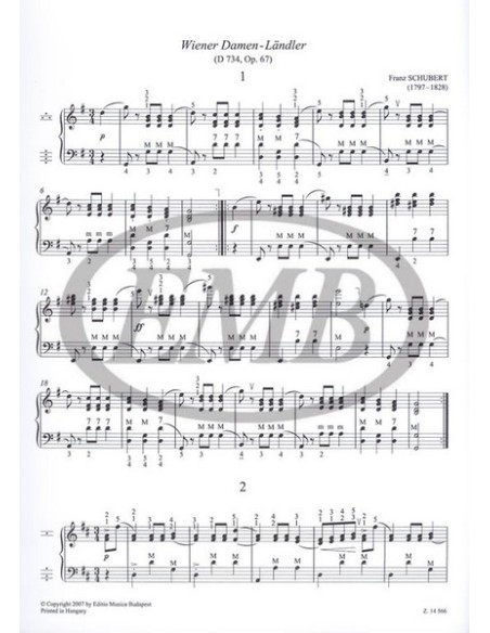 SCHUBERT F.-Danze per fisarmonica (Ernyei)