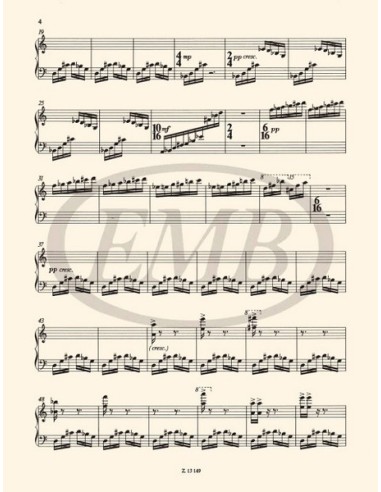 SUGAR M.-Cloud Variations für Klavier