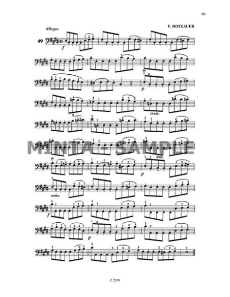 SOMLO K.-Etüden für Violoncello