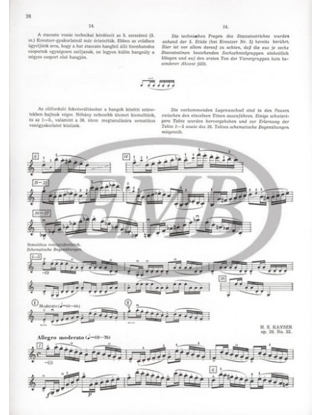 SZENDE & KALLAY-Medium Grade Méthode 1 pour violon