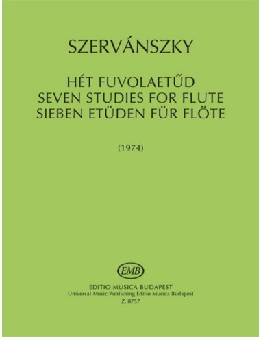 SZERVANSKY E.-E.-Etüden (7) für Flöte