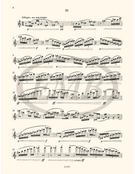SZERVANSKY E.-Studi (7) per flauto
