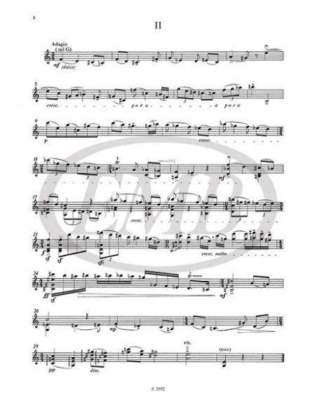 SZOKOLAY S.-Sonate pour violon