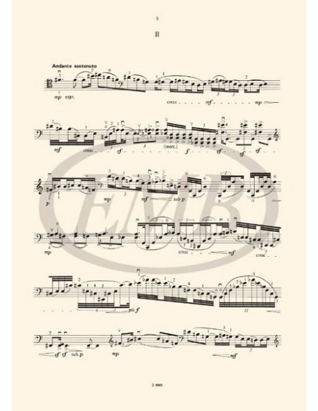 SZOKOLAY S.-Sonate pour violoncelle