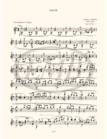 TARREGA F.-Romantic Pieces for Guitar (Benko)