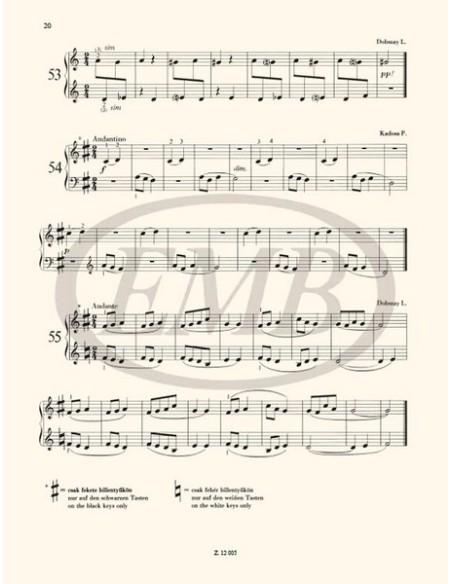 TEOKE M.-Selected Studies 1. für Klavier