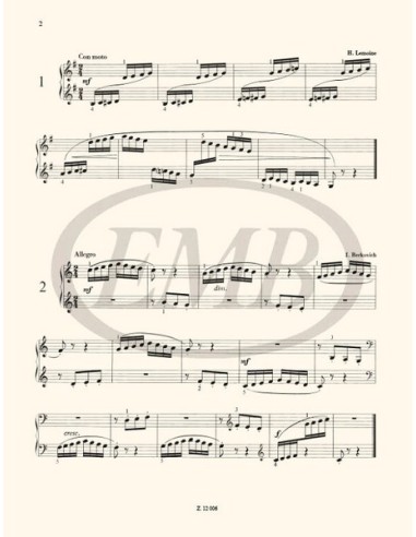 TEOKE M.-Selected Studies 2nd for Piano