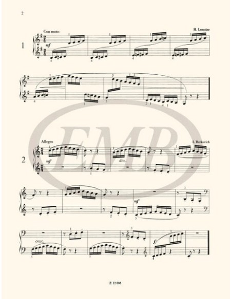 TEOKE M.-Selected Studies 2nd for Piano