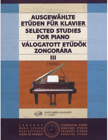 TEOKE M.-Selected Studies 3rd for Piano