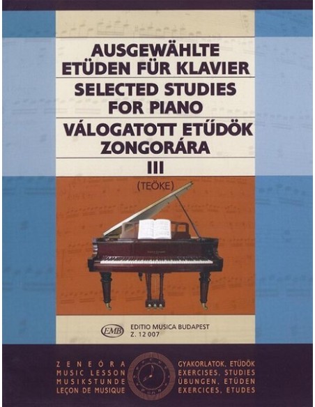 TEOKE M.-Selected Studies 3rd for Piano