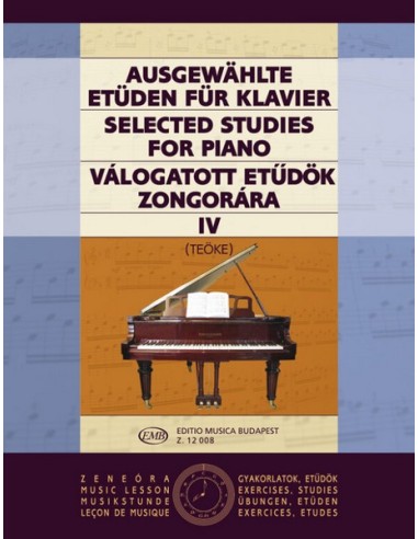 TEOKE M.-Selected Studies 4. für Klavier