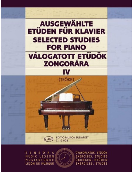 TEOKE M.-Selected Studies 4. für Klavier