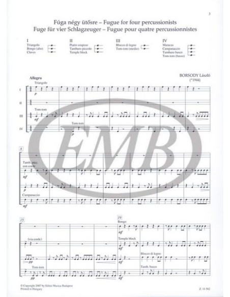 VARIE-Musica da camera per percussioni