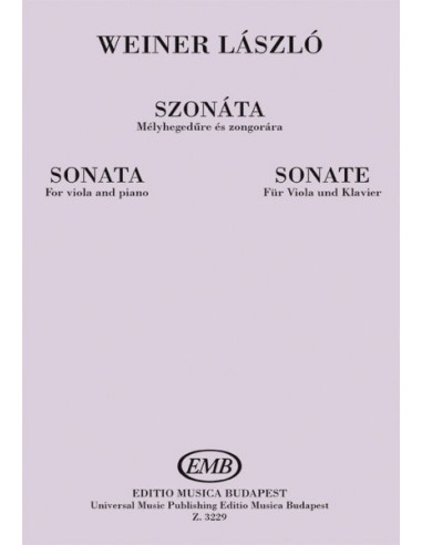 WEINER L.-Sonata per viola e pianoforte