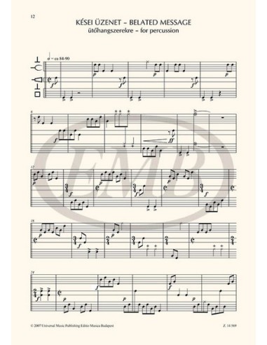 ZEMPLENI L.-Messaggi per percussioni