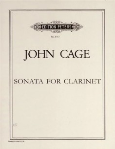 CAGE J.-Sonata para Clarinete