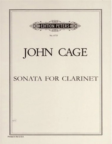 CAGE J.-Sonate pour clarinette