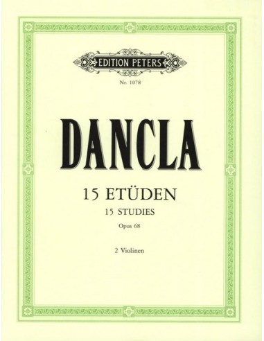 DANCLA C.-Easy Studies (15) Op.68 per 2 Violini