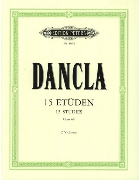 DANCLA C.-Easy Studies (15) Op.68 per 2 Violini