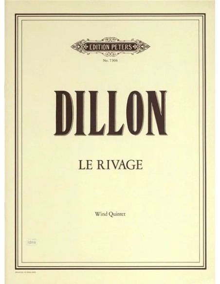 DILLON J.-Le Rivage pour quintette à vent