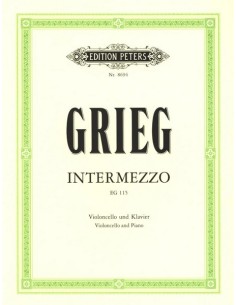 GRIEG E.-Intermezzo para Violoncello y Piano