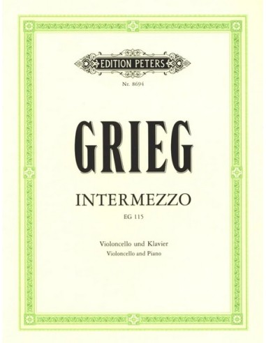 GRIEG E.-Intermezzo per violoncello e pianoforte