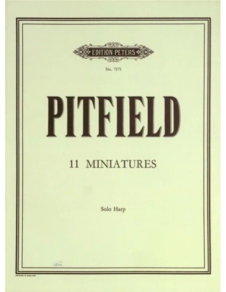 PITFIELD T.B.-Miniature (11) per arpa