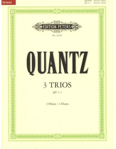 QUANTZ J.J.-Trii (3) per 3 flauti (Urtext)