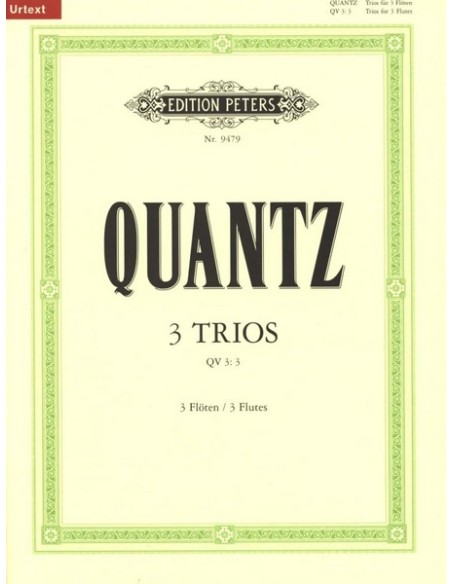 QUANTZ J.J.-Trii (3) per 3 flauti (Urtext)