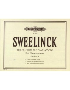 SWEENLINCK J.P.-Choral Variations (3) for Organ (Peeters)