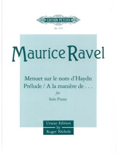 RAVEL M.-Album de courtes pièces pour piano (Urtext) (Nichols)