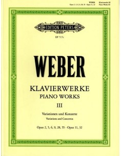 WEBER C.M.-uvres complètes 3e : Variations et concertos pour piano (Kohler & Ruthardt)