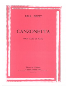 FIEVET P.-Canzonetta per Flauto e Pianoforte