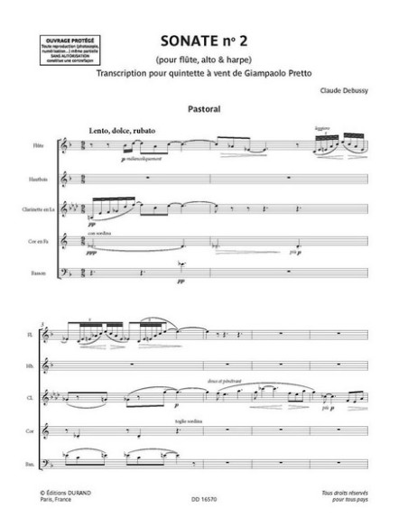 DEBUSSY C.-Sonata per viola, flauto e arpa