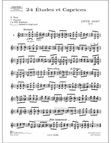 DONT J.-Studies and Caprichos Op.35 for Violin