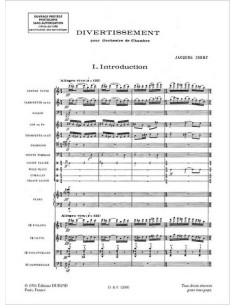 IBERT J.-Divertimento for Chamber Orchestra (Pocket Score) 2
