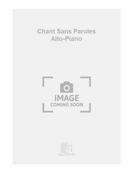 PASCAL C.-Canto sans Paroles per viola e pianoforte