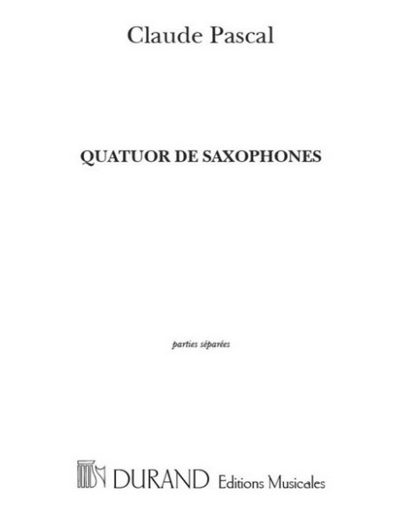 PASCAL C.-Quartett für 4 Saxophone