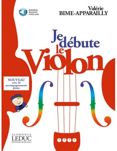 BIME & APPARAILLY-Je Debute le Violon (Methode) per Violino (Inc.CD)