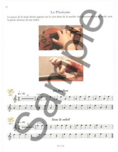 BIME & APPARAILLY-Je Debute le Violon (Methode) per Violino (Inc.CD)