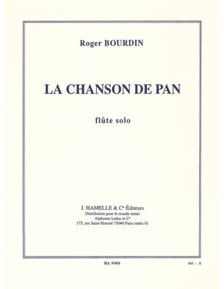 BOURDIN R.-Chanson de Pan per Flauto
