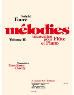 FAURE G.-Melodies Vol.2 per Flauto e Pianoforte (Clardy)