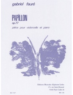 FAURE G.-Papillon Op.77 per violoncello e pianoforte
