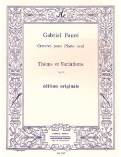 FAURE G.-Thème et variations op.73 pour piano